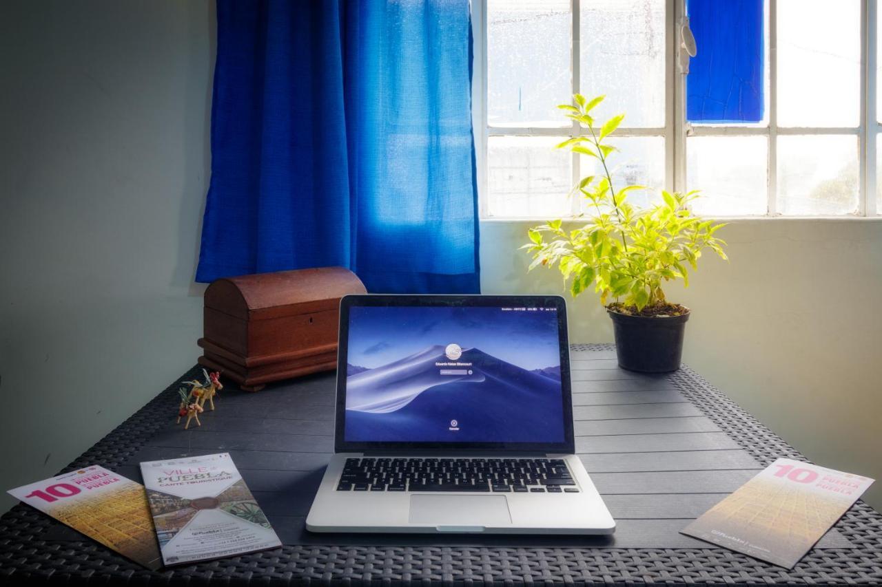 Hostal Azul Puebla Barrio El Alto Екстер'єр фото